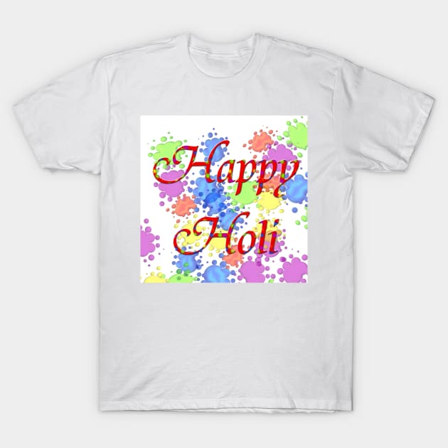 Happy Holi T-Shirt by ikshvaku